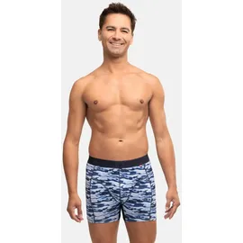 Danish Endurance Herren Sport-Shorts 3er Pack Atmungsaktiv Schnelltrocknend Performance Passform blau L