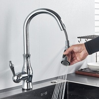 Küchenarmatur Ausziehbar Brause Wasserhahn Küche Edelstahl Mischbatterie Chrom