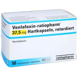 VENLAFAXIN-ratiopharm 37,5 mg Hartkaps.retard. 50 St