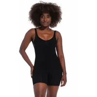 MAGIC Bodyfashion Damen Low Back Bodysuit Shapewear Ganzkörper-Body, Black, L