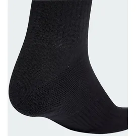 adidas 3er Pack Cushioned Sportswear Crew Socken Schwarz/Weiß 34-36
