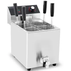 Equipementpro Professioneller 8-Liter-Nudelkocher – 4 Körbe – Elektrisch 230 V – Leistung und Präzision