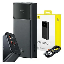 Baseus Star-Lord Power Bank 20000mAh 65W Schwarzes Display Schnell USB-C Multi-Gerät