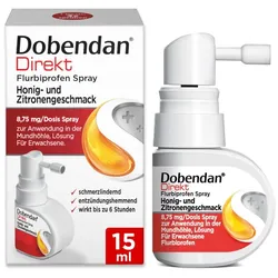 Dobendan Direkt Flurbiprofen Spray - Halsschmerzen ohne Antibiotika bekämpfen 15 ml