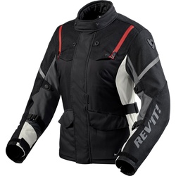 Revit Horizon 3 H20, Textiljacke wasserdicht Damen - Schwarz/Rot/Hellgrau - 40