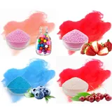 Zuckerwatte Zucker Set 1 Kg für Zuckerwattemaschine Aromazucker 4 x 250g