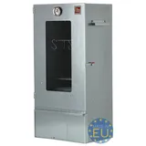 ITA Räucherofen 7000 - Premium Räucherschrank mit 3 Etagen - Legierter Stahl, Sichtfenster & Thermometer - Qualität EU Direkt vom Hersteller - Silber