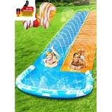 JOYIN 685 Cm Rutsche Und Wasserrutsche Mit 2 Bodyboards, Rasen-Wasserrutsche Mit