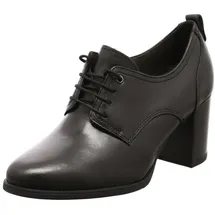 TAMARIS Damen Trotteur Leder Blockabsatz bequem; Black, EU 38 - 38 EU