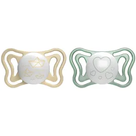 Chicco Beruhigungssauger Light Lumi, 2 Stück, 2-6 m