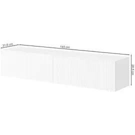 Selsey Veldio TV-Lowboard 140 cm Greige MDF