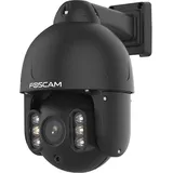 Foscam SD8EP 8 MP PoE PTZ Dome Überwachungskamera 4-fach optischem Zoom, UHD-Videoqualität, HDR, für Innen- und Außenbereich, intelligenter Personen- und Fahrzeugerkennung (schwarz)