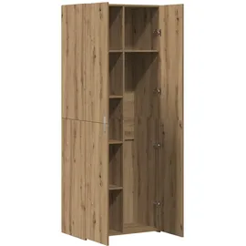 vidaXL Highboard Eichenholz 70x42,5x185 cm Holzwerkstoff,