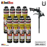 Brandschutzschaum B1 Bauschaum 8 x 750ml Pistolenschaum Montageschaum Pistole