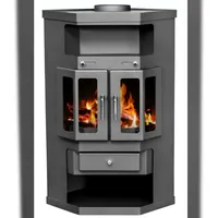 VICTORIA Panama2 Eck-Kaminofen mit Flügeltüren 9 kW
