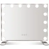 Costway Spiegel, Silber, Glas, 50x43x18 cm Spiegel, Schminkspiegel