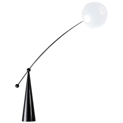 Casa Padrino Luxus Designer Stehleuchte Matt Schwarz 156 x H. 176 cm - Schwenkbare LED Stehlampe - Luxus LED Stehleuchten - Luxus LED Leuchten - Luxus Möbel - Luxus Einrichtung