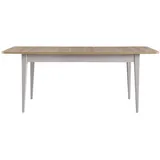 JVmoebel Esstisch Ausziehtisch aus Holz in Grau mit modernem Design (Packung, 1-St., Esstisch), Made in Europa beige|braun