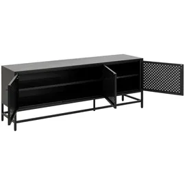 MID.YOU Sideboard 160 x 60 x 40 cm Schwarz