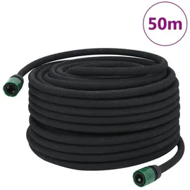 vidaXL Tropfschlauch 50 m Schwarz
