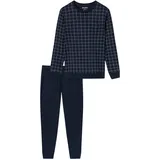 SCHIESSER Schlafanzug Schlafanzug lang Blau 58