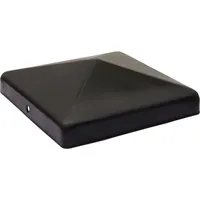 Pfostenkappe Schwarz für 12 x 12 cm Pfosten - Pro Stück