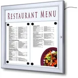 Showdown® Displays LED-Leuchtrahmen silber 2x DIN A4, 1 St.