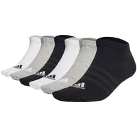 Adidas Socken 6er Pack in Schwarz/Grau/Weiß | Gr.: 40-42
