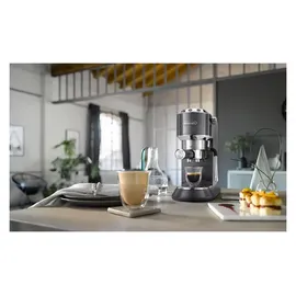 De'Longhi Dedica Arte EC885.GY grau mit Milchaufschäumer