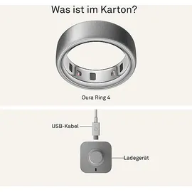 Oura Ring 4 Größe 15 - 72,1 mm Brushed Silver