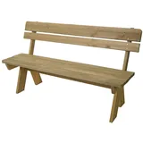 Proregal Gartenbank 86 x 148 x 54 cm Natur