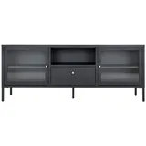 House Nordic Lowboard 160x60x35 cm Schwarz Holzwerkstoff/Metall