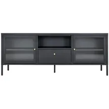 House Nordic Lowboard 160x60x35 cm Schwarz Holzwerkstoff/Metall