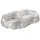 ANRO Wachstuchtischdecke abwaschbar Oval 240 x 140 cm Grau