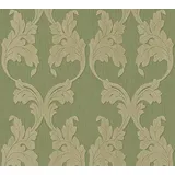 Architects Paper Textiltapete Tessuto, Barock, Tapete, grün,