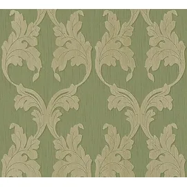 Architects Paper Textiltapete Tessuto, Barock, Tapete, grün,