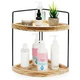 Belle Vous Eckregal BELLE VOUS Eckregal 2 Ebenen für Bad, Küche und Schrank
