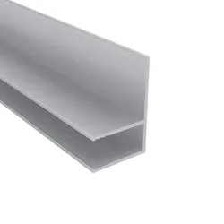 Randabschlussprofil | 16 mm | Aluminium | Blank | Länge 6100 mm