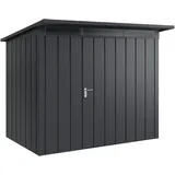 hörmann stauraumsysteme Juno Gerätehaus 2,62 x 1,66 m Anthrazitgrau