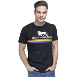 Lonsdale  T-Shirt T-shirt  Nelson  in Schwarz, EU XS