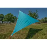 Bent Zip Canvas verbindbares Sonnensegel, 250x250cm, türkis