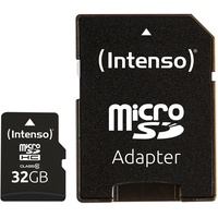 Intenso microSD Class 10 32 GB + microSD-Adapter