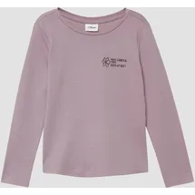 s.Oliver Longsleeve mit glitzerndem Front- und Rückenprint - pink - 92/98
