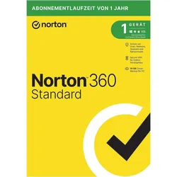 Norton 360 Standard | 1 Gerät | 1 Jahr | 1 Benutzer | 10 GB Cloud-Backup | ESD