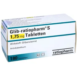 Glib-ratiopharm S 1,75 mg Tabletten 180 St