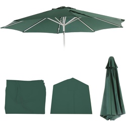 Ersatz-Bezug für Sonnenschirm Asti, Sonnenschirmbezug Ersatzbezug, Ø 2,7m Stoff/Textil 5kg ~ grün