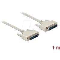 DeLock Serielles Kabel D-Sub 25 Stecker zu Stecker 1