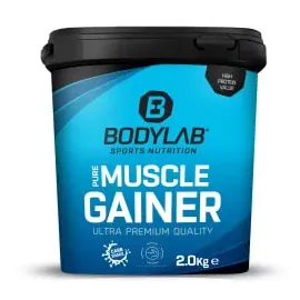 Bodylab24 Pure Muscle Gainer Banane Pulver 2000 g