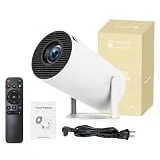 oklumi Mini Beamer Native 1080P 4K, WiFi 6 BT 5.4 Android TV Projektor 180°