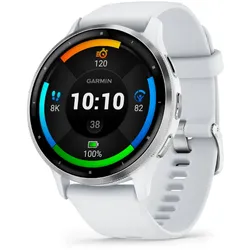 GARMIN Venu 3 Smartwatch | Steinweiß/Silber